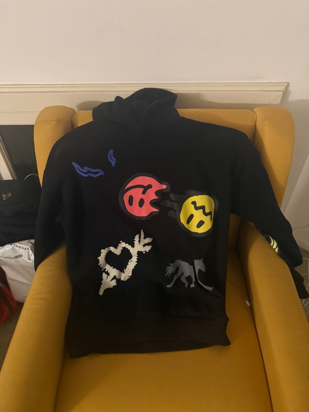Black Graphic Hoodie Sweater from Pacsun